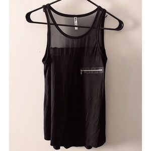Sexy Mesh Black Tank Top 🔥Size Small